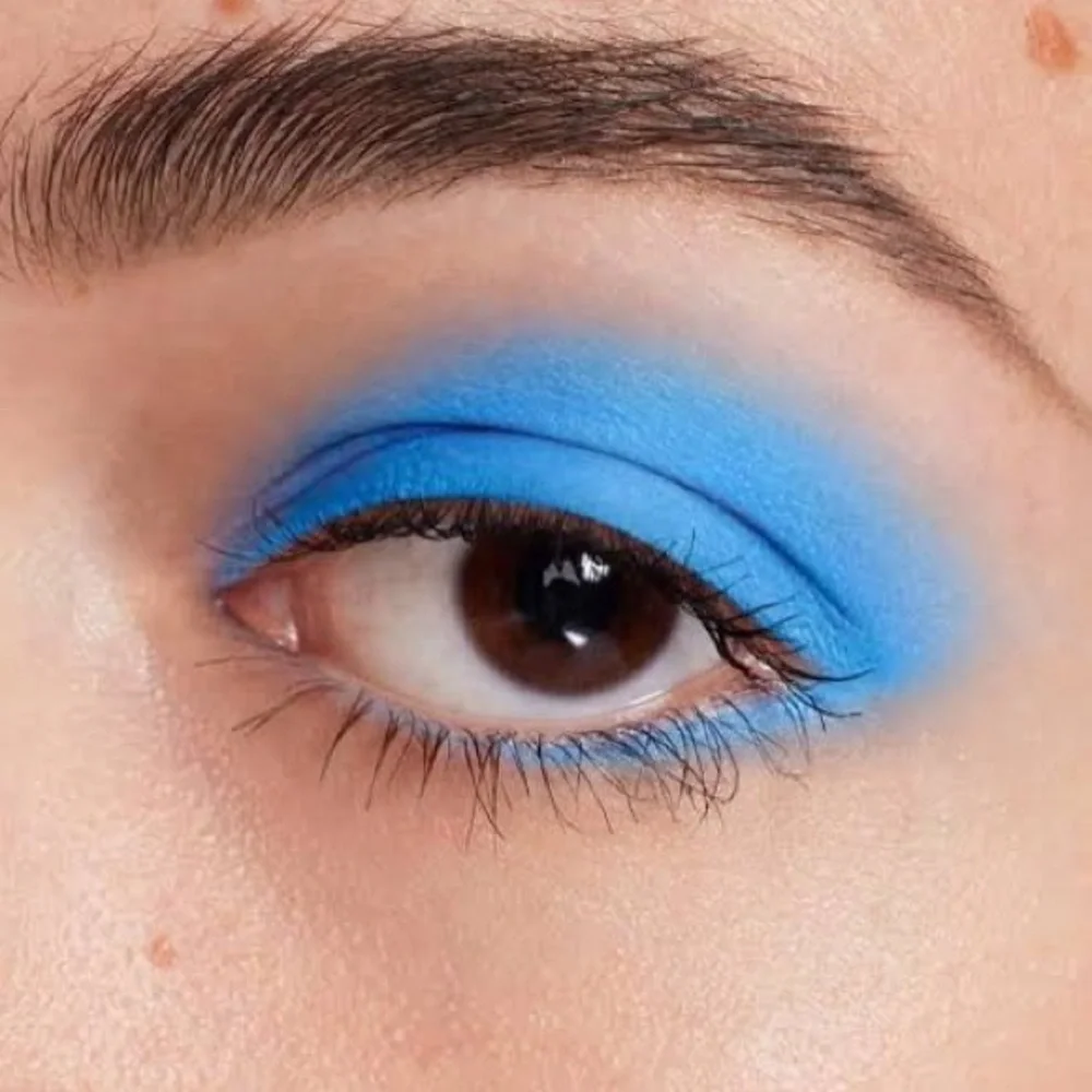 ABOUT-FACE MATTE FLUID EYE PAINT VEGAN EYESHADOW Blue Monday NEW IN BOX